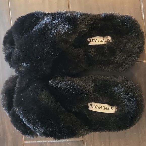 Steve Madden  NWT Black Slippers Sz L 9-10 - Picture 5 of 5